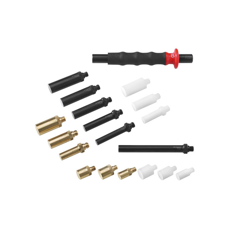 Composition de jets de 3 matières : Laiton - Polyamide - Aluminium - FACOM F217GJ1