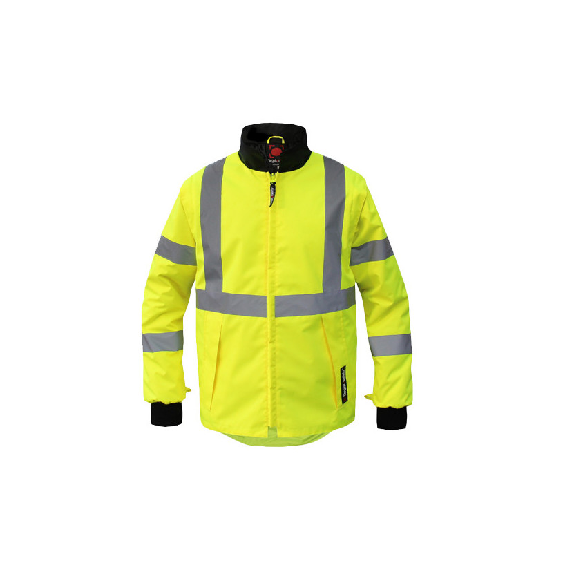 Blouson Froid Hte Visibilité ROCKET Jaune/Noire - Manche Amovible Taille XL Target Safety