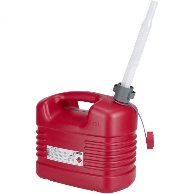 JERRYCANS PLASTIQUE HYDROCARBURES ROUGE 10 L HOMOLOGUE PRESSOL