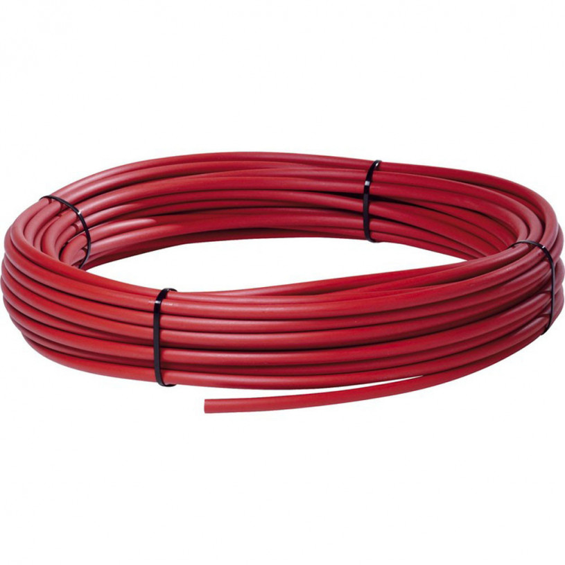 Câble acier Gainé PVC rouge - Ø 3 x 5 mm - Couronne 25 mètres : Câbles  Promeca