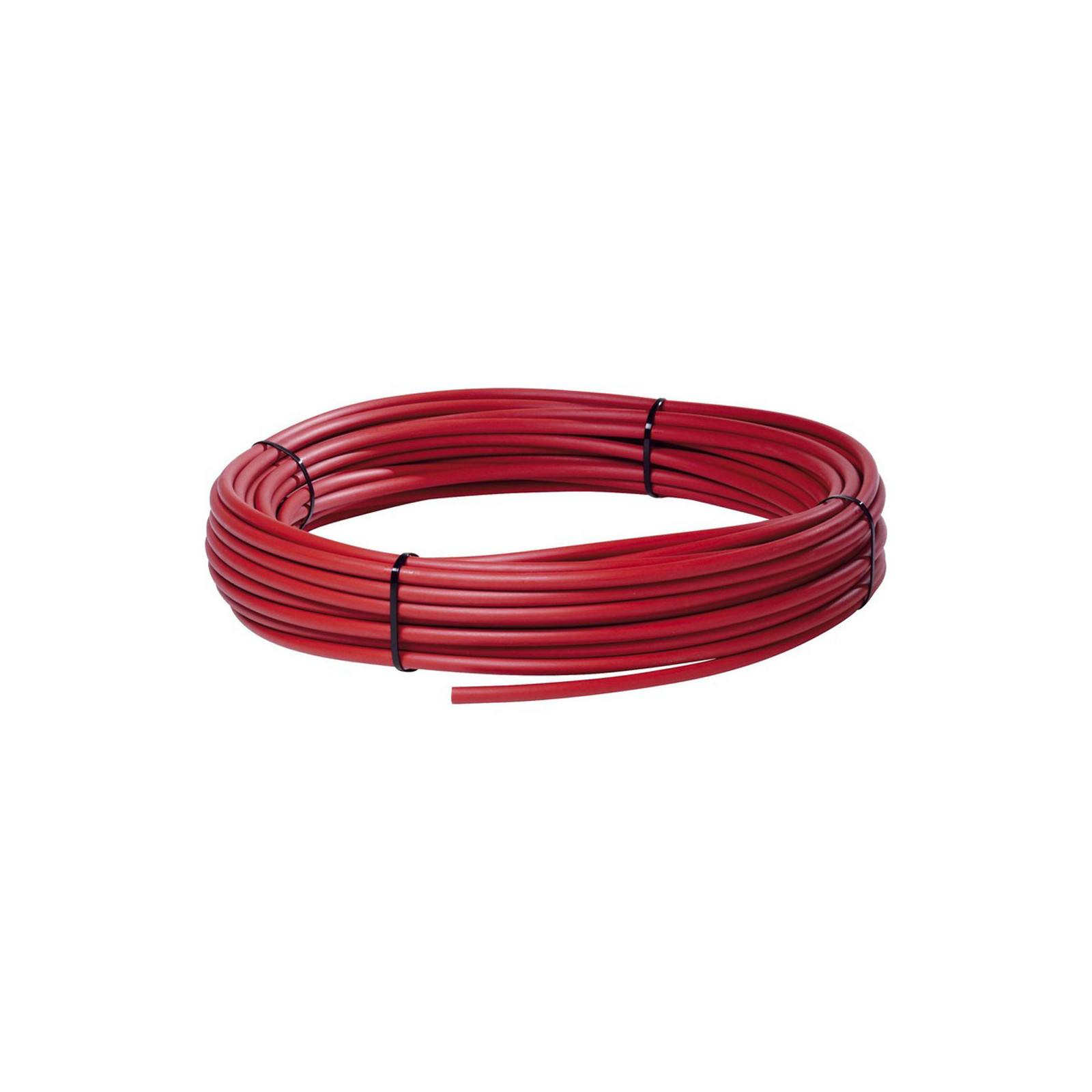 Câble acier Gainé PVC rouge - Ø 3 x 5 mm - Couronne 25 mètres