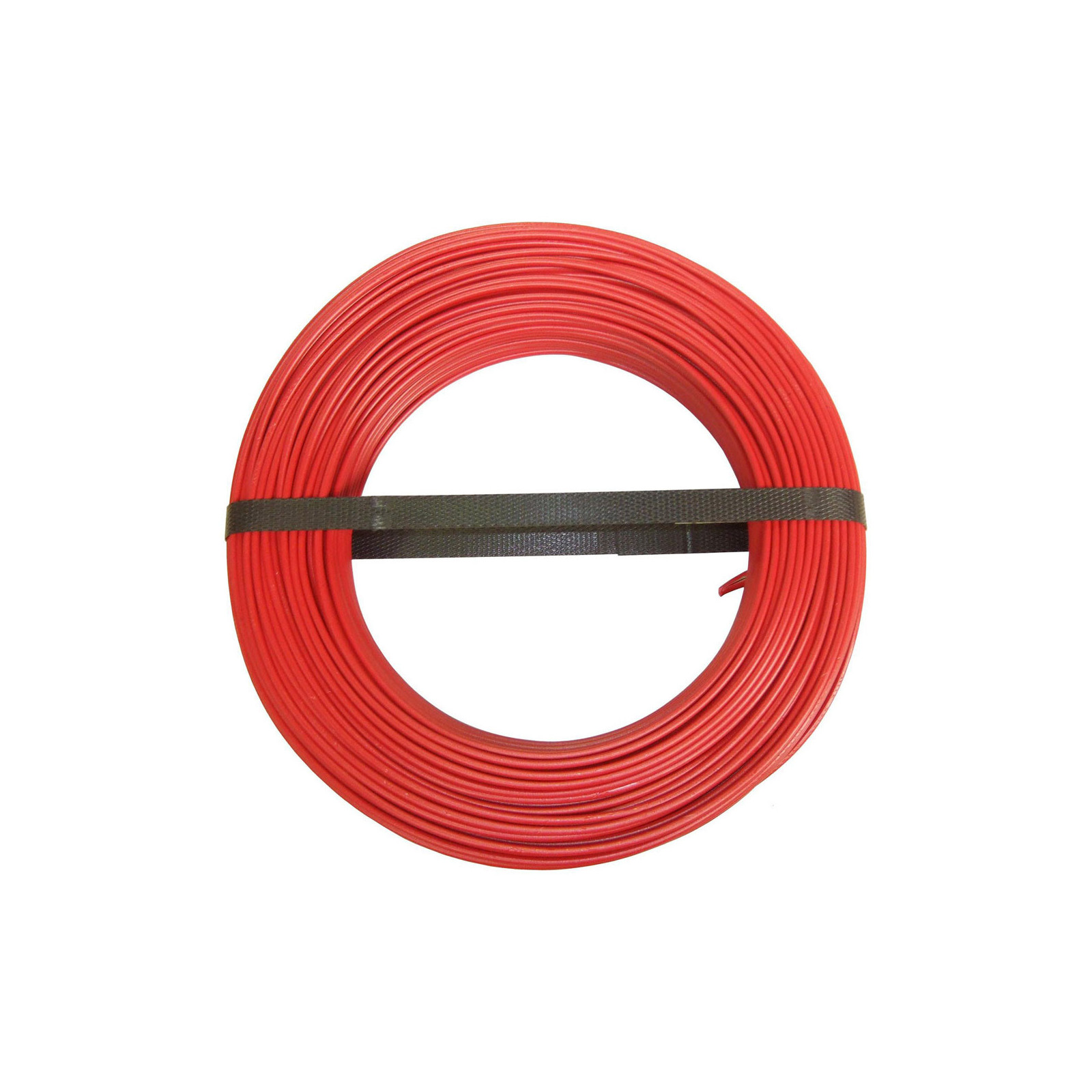 Câble acier Gainé PVC rouge - Ø 3 x 5 mm - Couronne 100 mètres : Câbles  Promeca