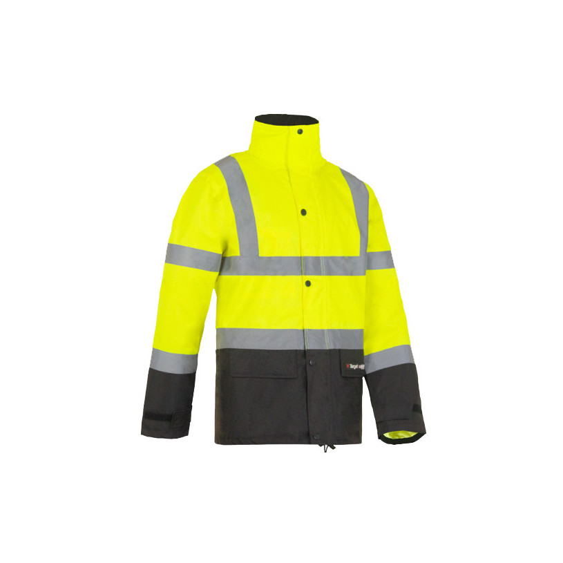 Parka de pluie Hte Visibilité SKY Jaune/Noire Taille M Target Safety PARKASKYJNTM