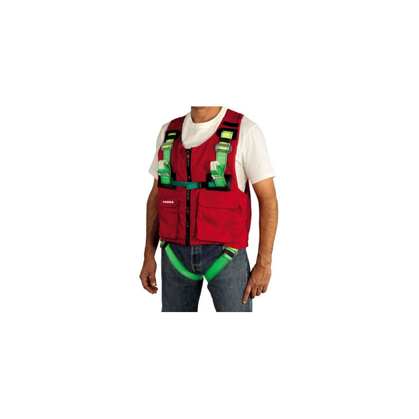 Harnais de sécurité avec gilet 2 points (dorsal + sternal) - ECOSAFEX PONSA HARNNUSGV