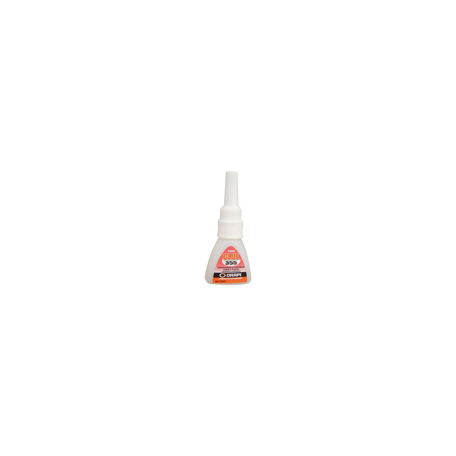Colle glue pour caoutchoucs et plastiques C2040 - Orapi 355 Flacon 5 g