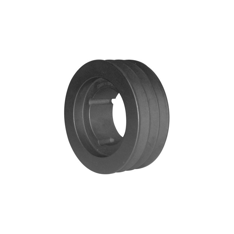 Poulie trapézoïdale 3 gorges A/SPA - largeur 12,7 / 13 mm Pour moyeu 2517 - Dp = 180 PROMECA POULAM3SPA180