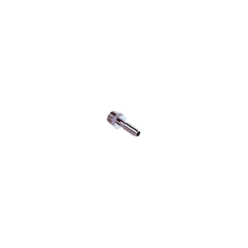 Raccord annelé - mâle - laiton nickelé Ø 6 mm x G1/4 CAMOZZI