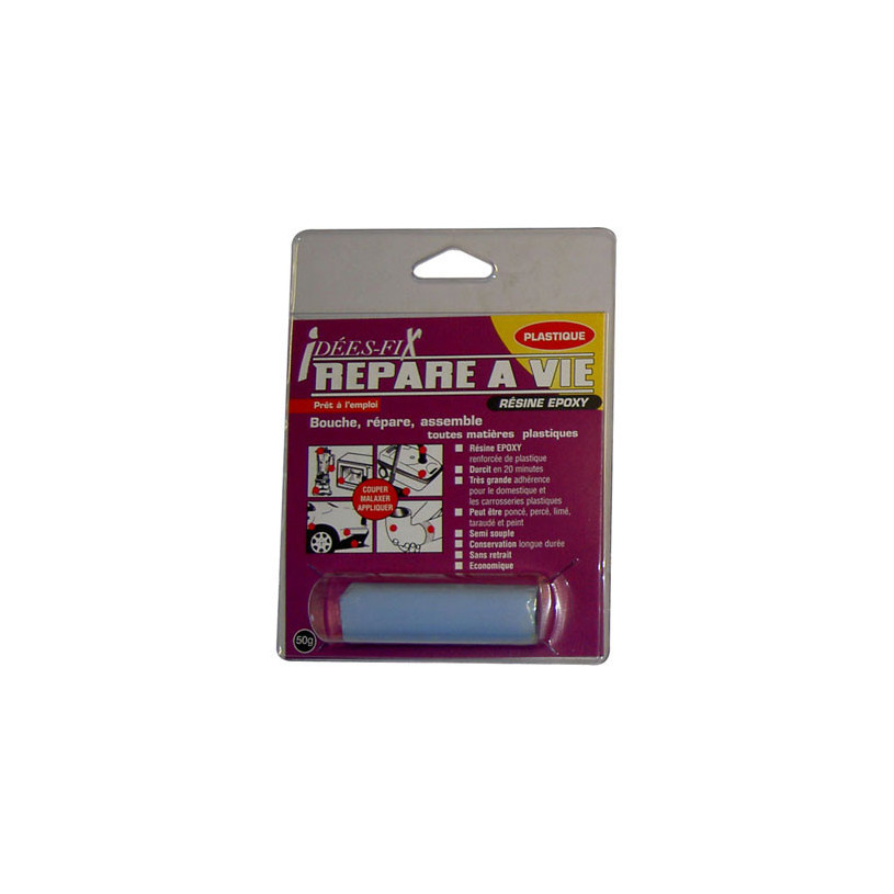 Epoxy à modeler de réparation - bâton de 40 g Charge plastique PRESSOL RESIPL