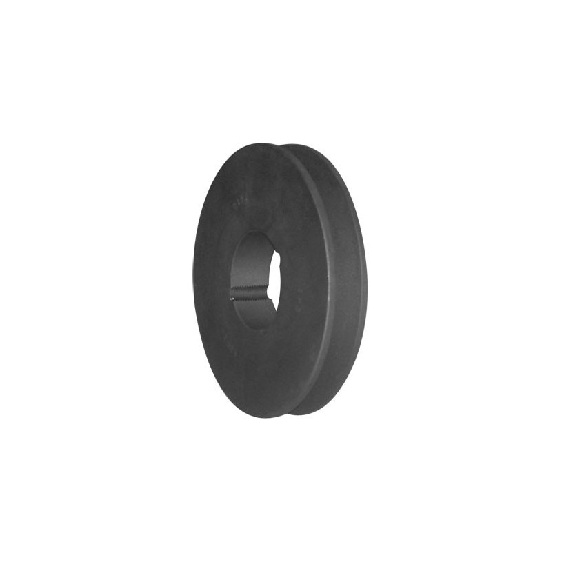 Poulie trapézoïdale 1 gorge Z/SPZ - largeur 9,5 / 10 mm Pour moyeu 1610 - Dp = 132 PROMECA POULAM1SPZ132