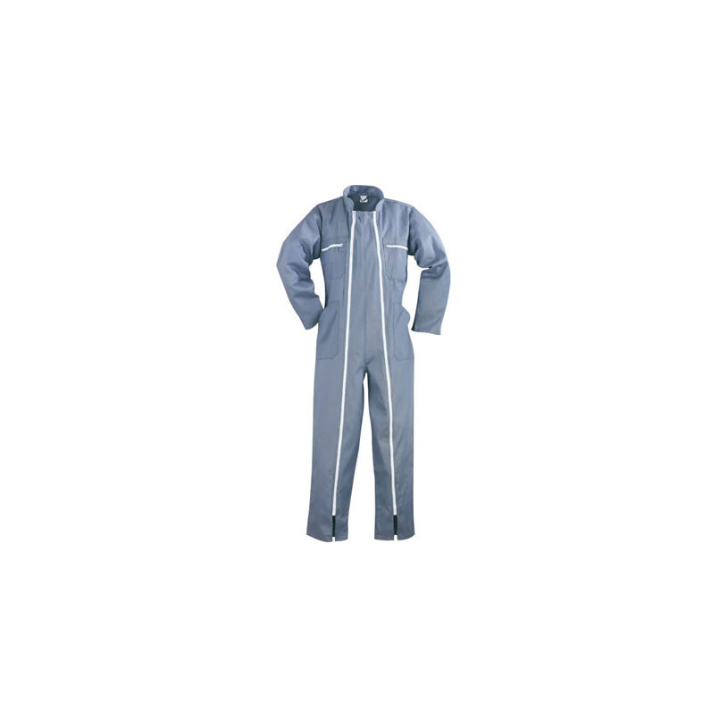 Combinaison polycoton double glissière - coloris gris XXXL PROMECA COMB2XXXL
