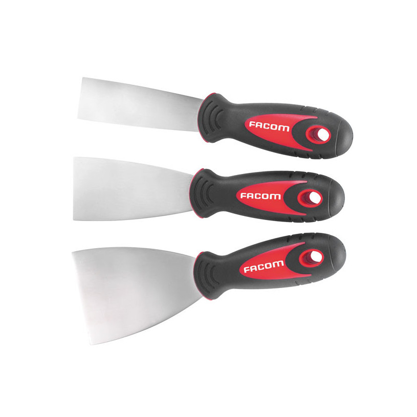 Jeu de 3 spatules souples Inox - Facom 237.J1 FACOM