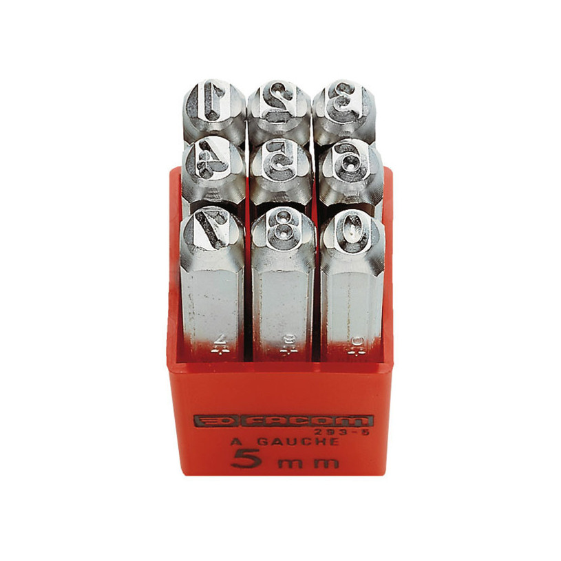 Jeux de 9 chiffres à frapper 4 mm - Facom 293A.4 FACOM