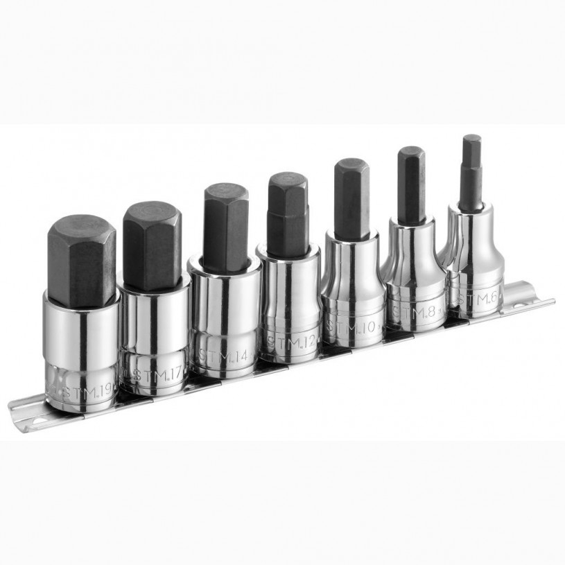 Jeu de 7 douil-tournevis 6p en rack - Facom ST.40 FACOM