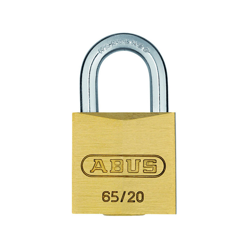 Cadenas à clé laiton - Abus série N°65 Largeur 20 mm - Abus N°65/20C/D ABUS