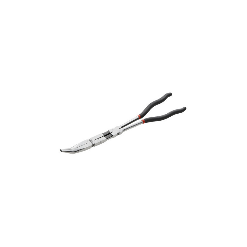 Pince à bec demi-ronds extra longues à double articulation - coudée 4 FACOM