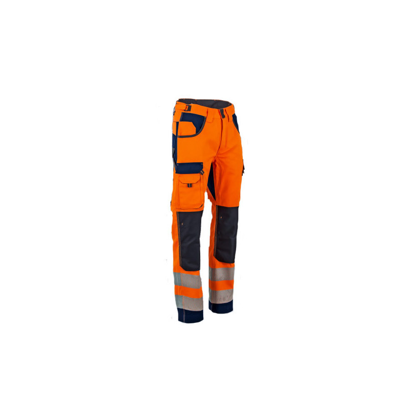 Pantalon HV AUTHENTIC POLARISATION Orange/Marine Taille 38 LMA