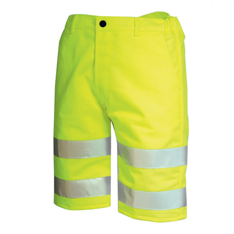 Bermuda COT/POLY Hte Visibilité Jaune T0 (36/38-XS) CEPOVETT