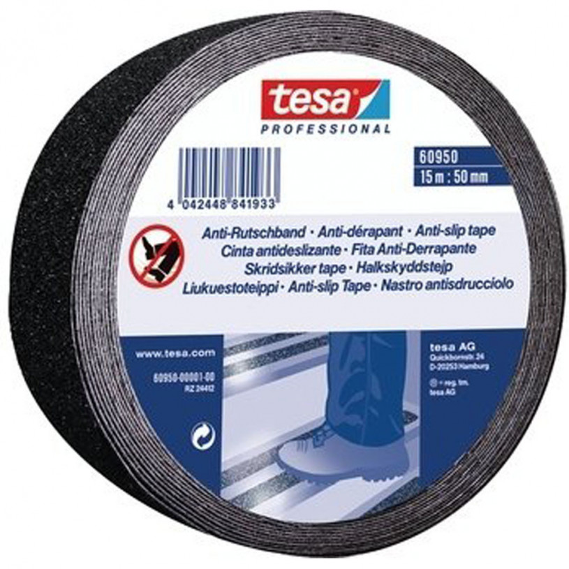 Ruban adhésif anti-dérapant 100 mm x 15 m Noir -100 mm x 15 m TESA ADHEAN1