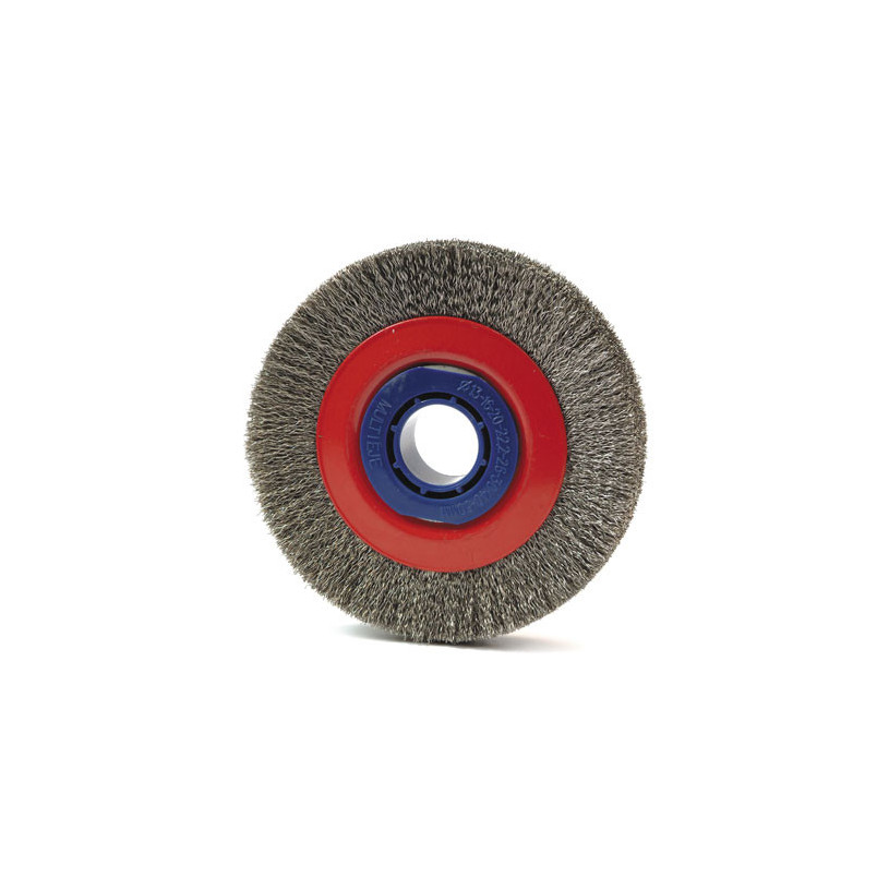 Brosse circulaire pour touret Ø 100 x 15 mm - Alésage Ø 20 mm PROMECA