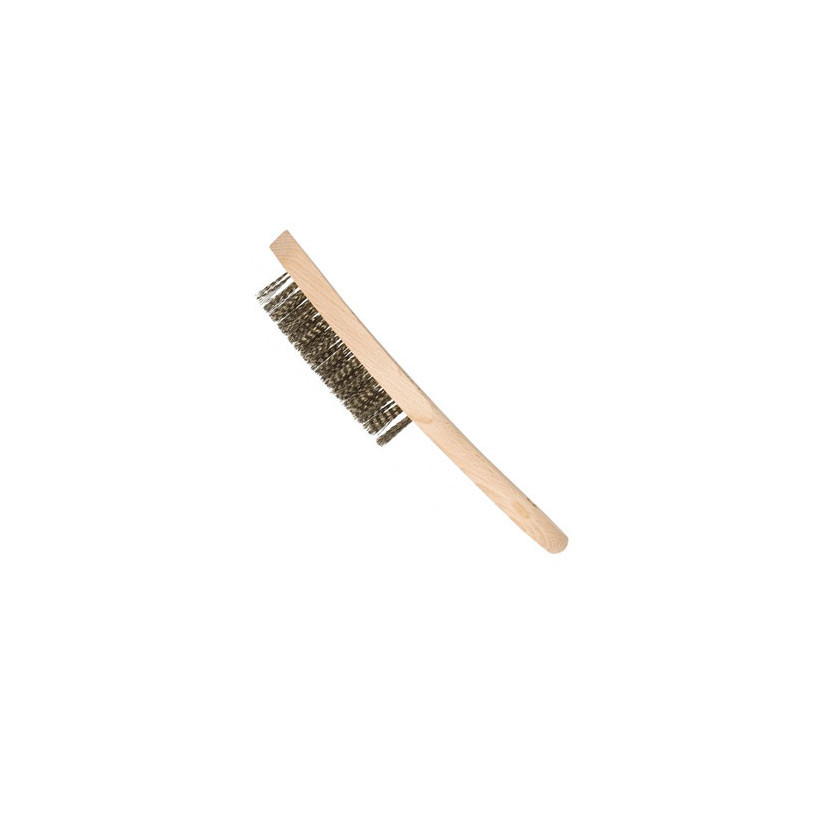 Brosse poils manche bois Inox PROMECA