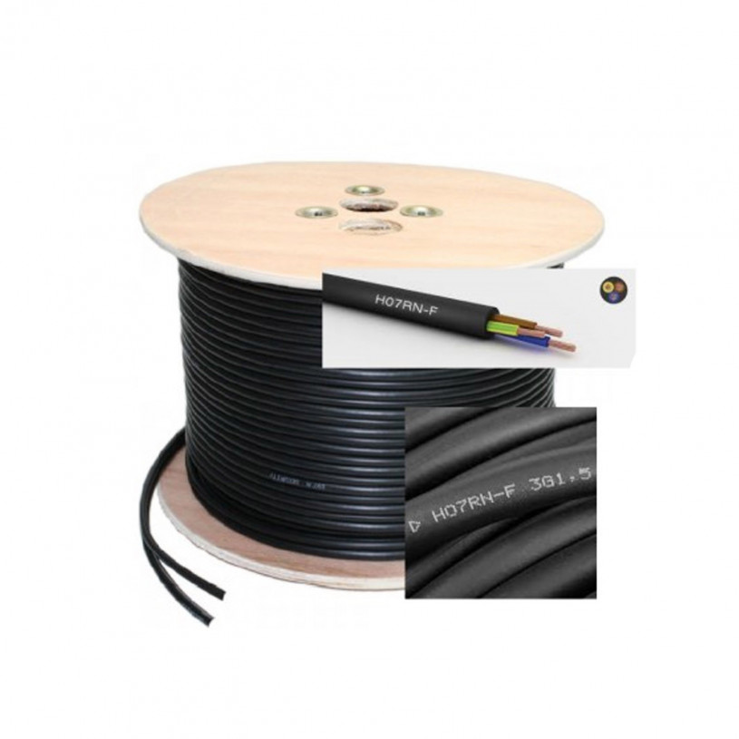 Câble Electrique Souple HO7RN-F - Le Mètre 3G1.5