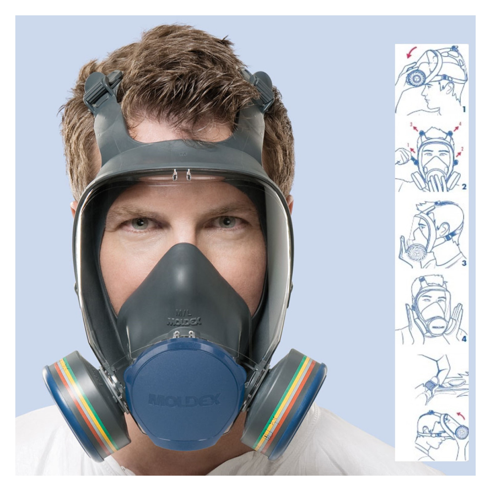 Masque intégral respiratoire série 9000 tl : Entretien et Sécurité