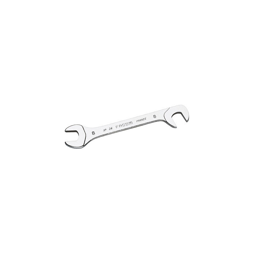 Clé à fourche micromécanique tête inclinée 15° et 75° en pouce 1/4 - Facom 34.1/4 FACOM F341_4