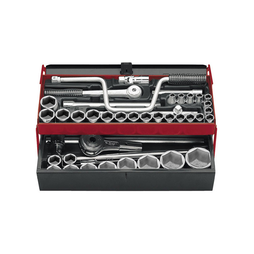 Coffret cliquet extensible 1/2'' 25 outils Facom - Matériel de Pro