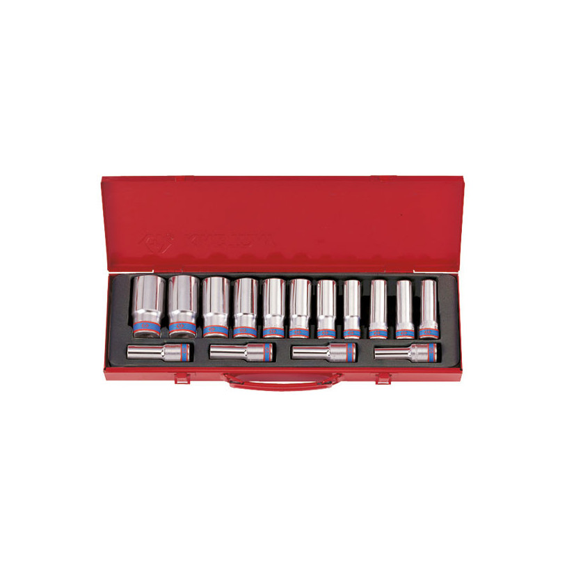 SVL.J7APB, Coffret de douilles-Tournevis Facom 1/2 longue XZN - 7 pièces  coffret de mécanicien