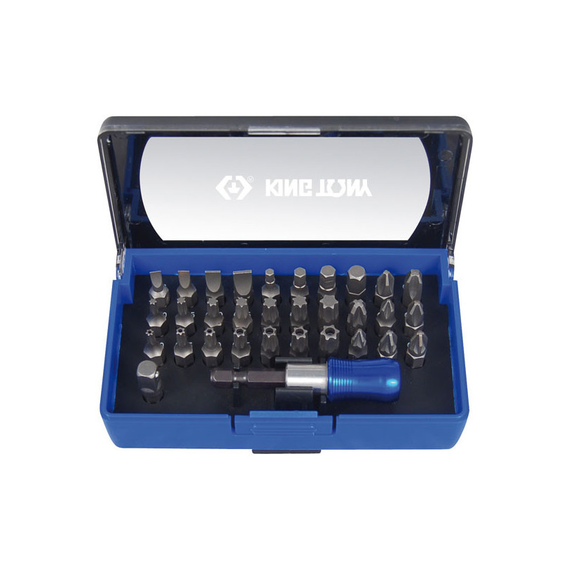 Coffret d'embouts tournevis 1/4 - 32 pièces - KINGTONY 1032CQ : Outillage à  main KING TONY - Promeca