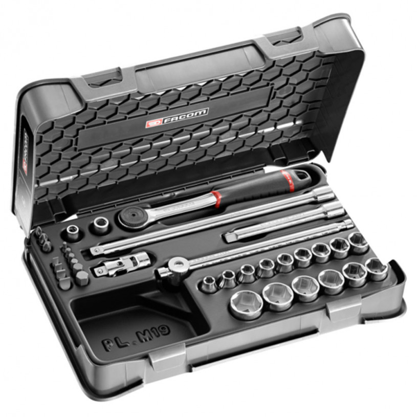 Coffret douilles 3/8' - 6 pans métrique 35 pièces - Facom J.431BSP FACOM FJ431BSP