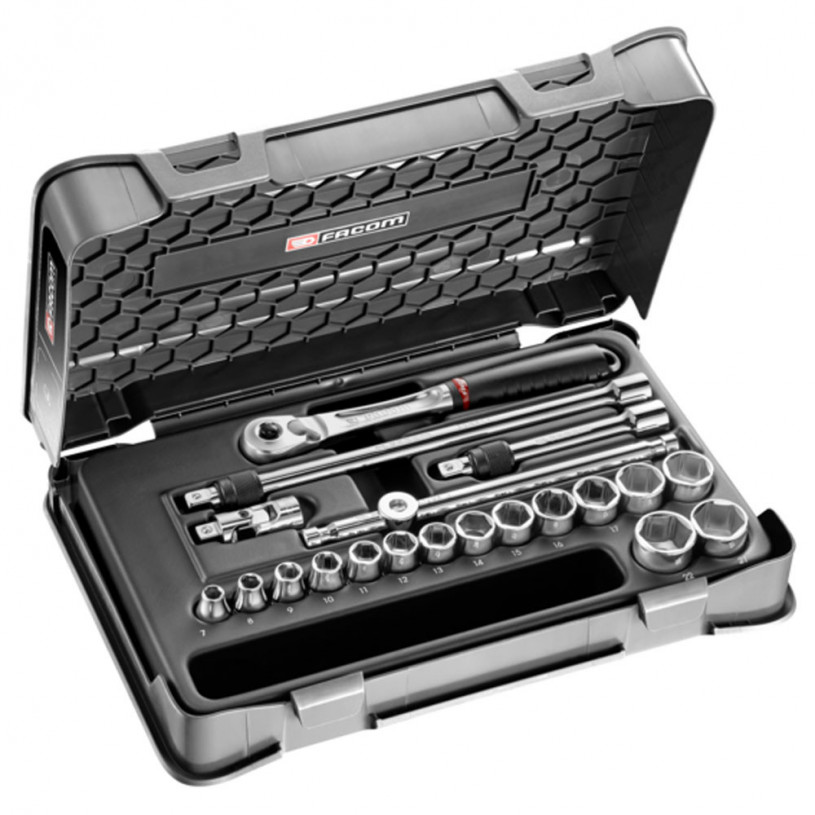 Coffret douilles 3/8' - 6 pans métrique 20 pièces - Facom JL.171-3P6 FACOM FJL1713P6