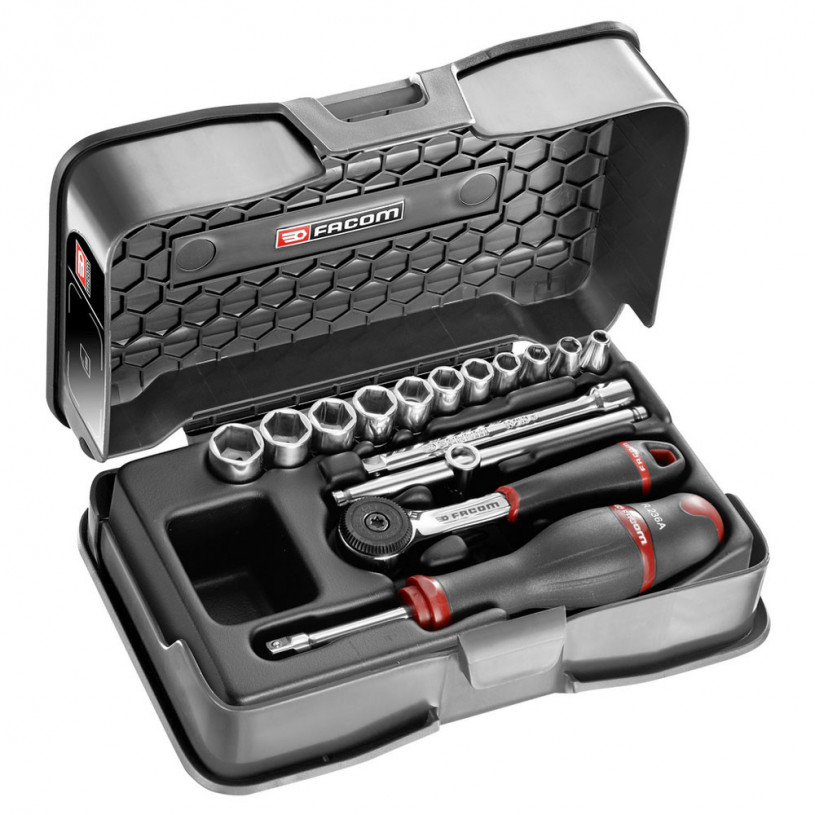 Coffret serrage vissage 1/4 - 38 outils - Facom RL.NANO1PB promoti :  Outillage à main FACOM - Promeca