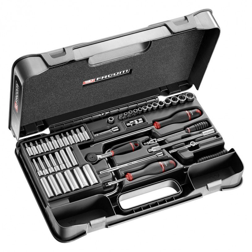 Coffret douilles 1/4' - 6 pans métrique 61 pièces - Facom R.450BP FACOM FR450BP