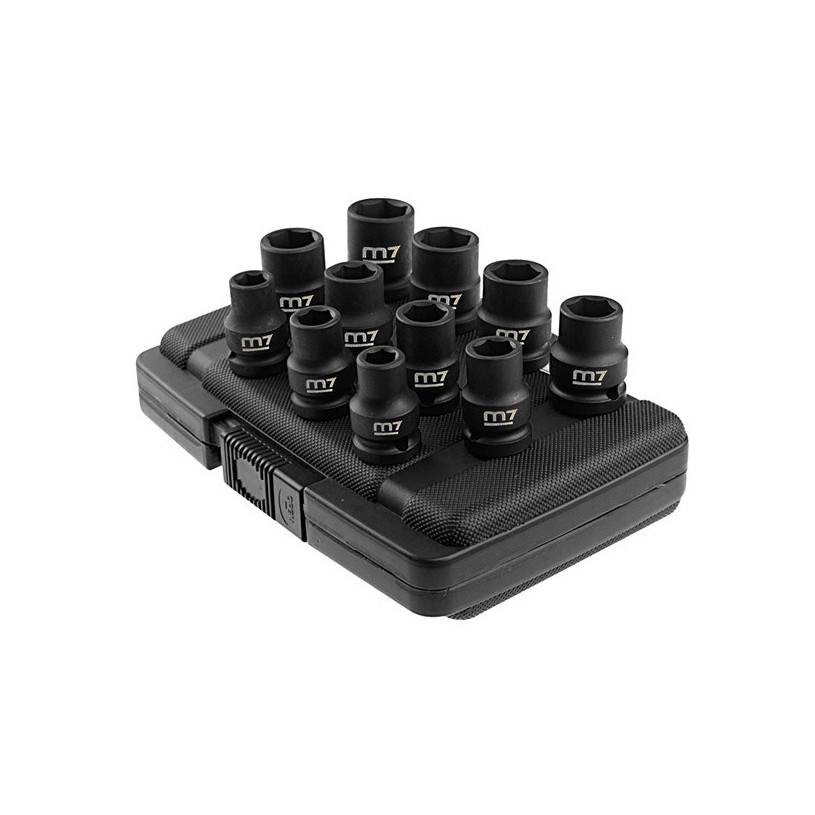 Coffret Douilles ½'' Choc 6 Pans - M7 11 Douilles (10 > 21) M7 KTMB42011M1