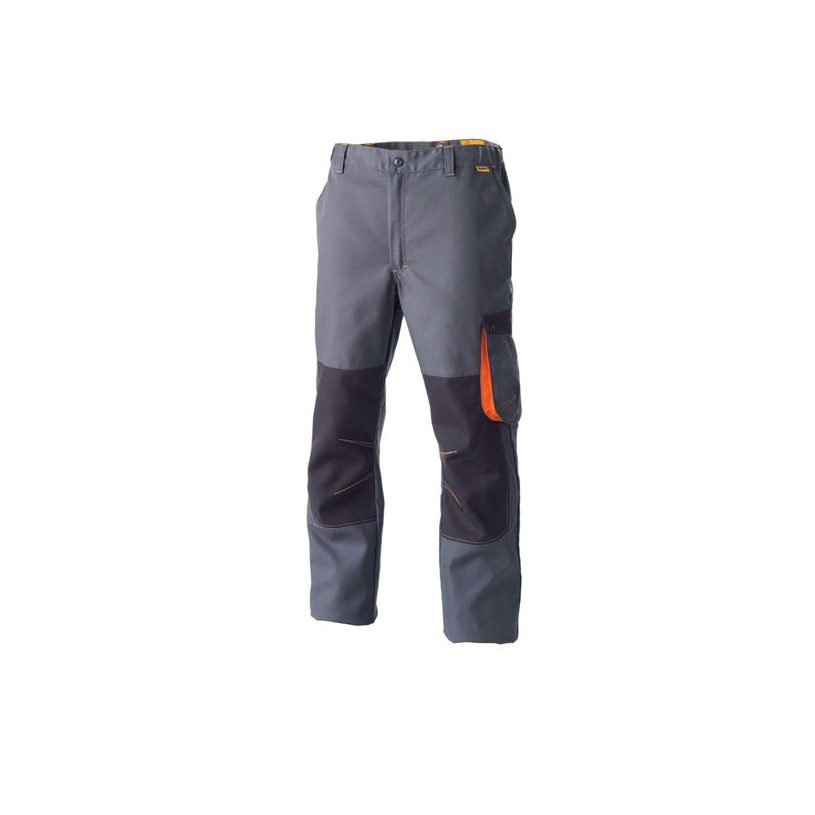 Pantalon de travail G-Rok gris carbone orange polycoton 36/38 - XS MOLINEL