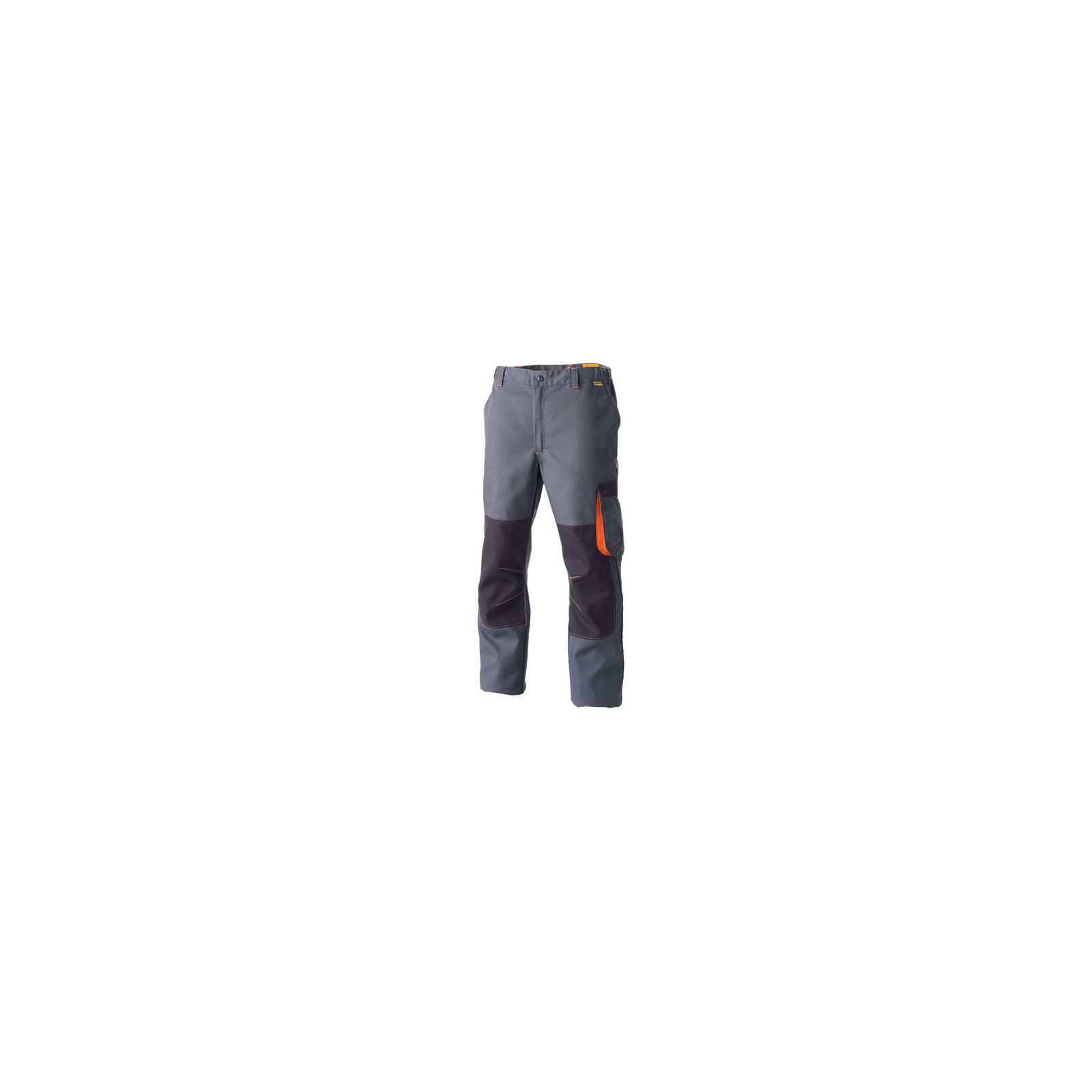 Pantalon de travail G-Rok gris carbone orange polycoton 36/38 - XS