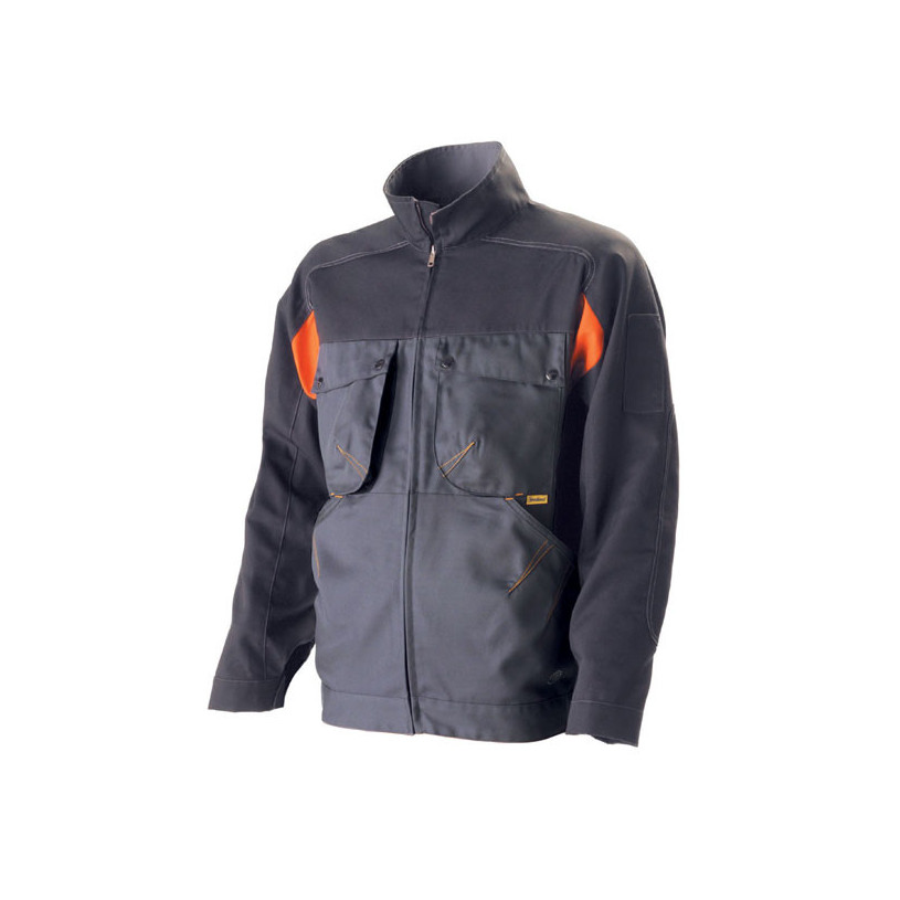 Blouson de travail G-Rok gris carbone orange polycoton 40/42 - S MOLINEL BLOU42GR