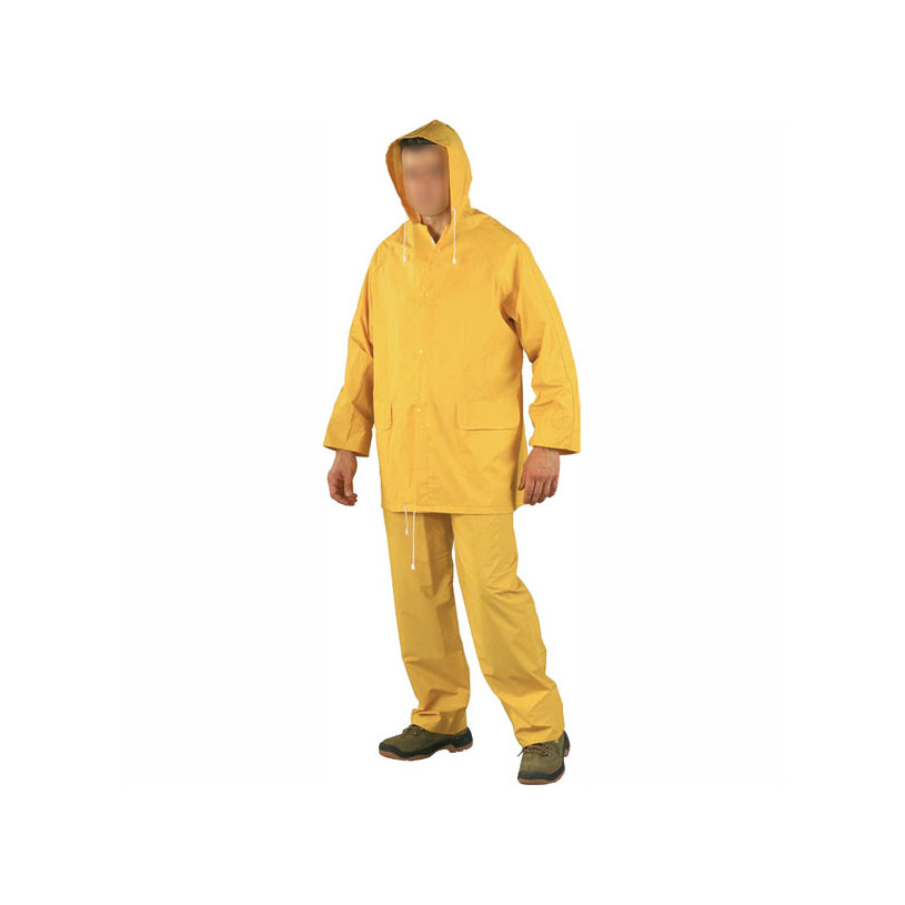Ensemble de pluie - polyamide enduit PVC - coloris jaune - Taille XL PROMECA