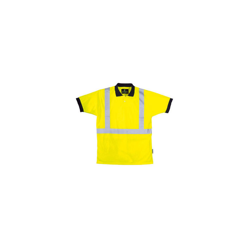 Tee-shirt haute visibilité coloris jaune fluo - Taille XL PROMECA