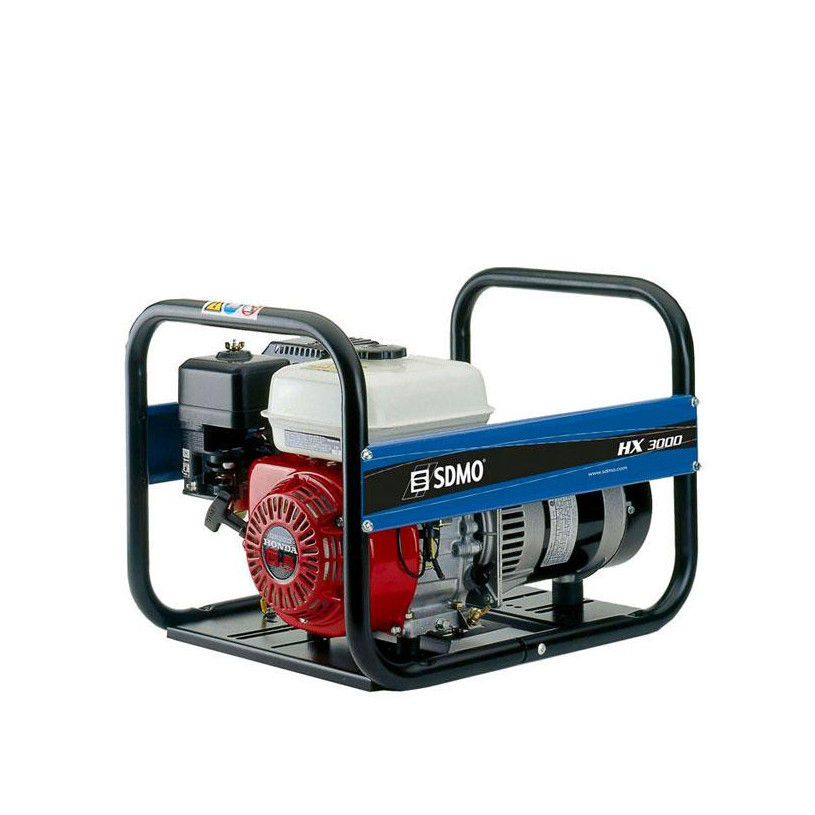 Groupe électrogène essence monophasé moteur Honda 6,6 kVA SDMO HX 6000 C5