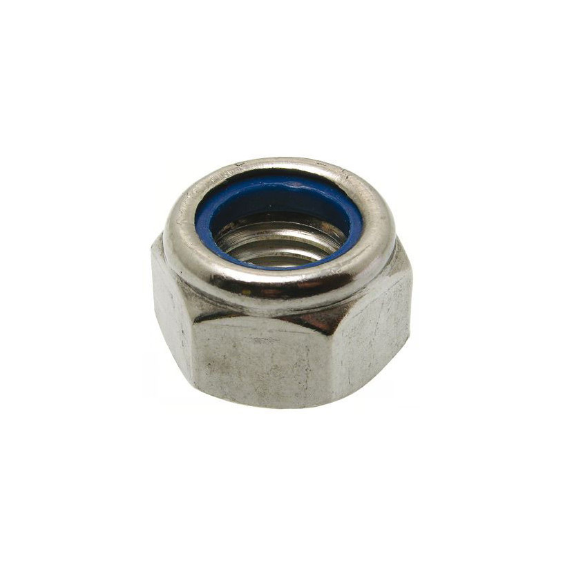 Ecrou frein à bague nylon inox A4 M6 PROMECA ECROINNYL6