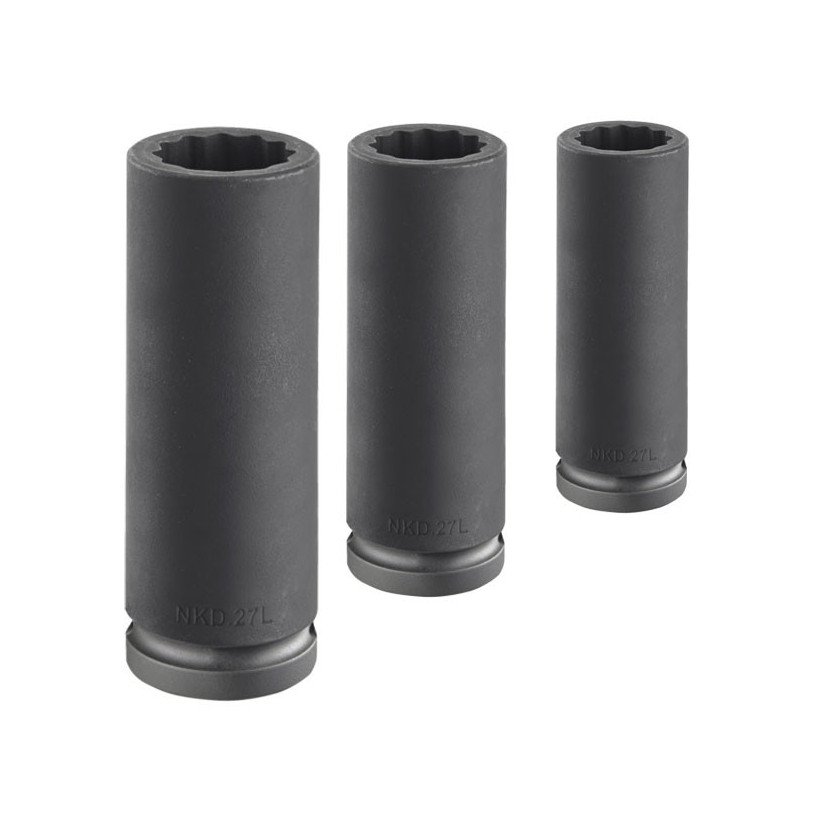 DOUILLES LONGUES IMPACT 3/4” - 12 PANS MÉTRIQUES - Facom NKD.38L FACOM FNKD38L