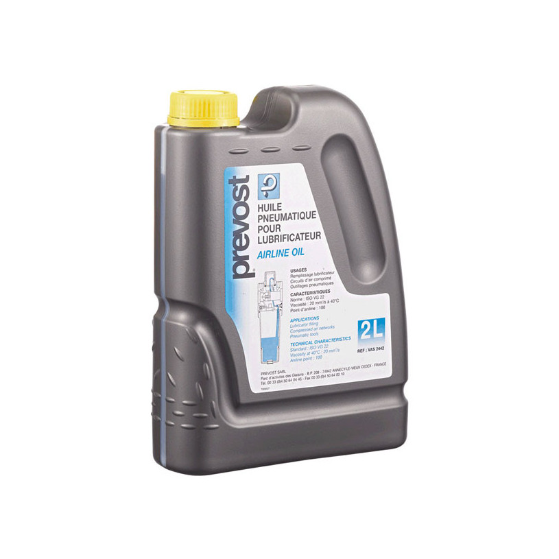 Bidon 2 litres huile pour réseaux pneumatiques - Prevost LUB 3256 PREVOST