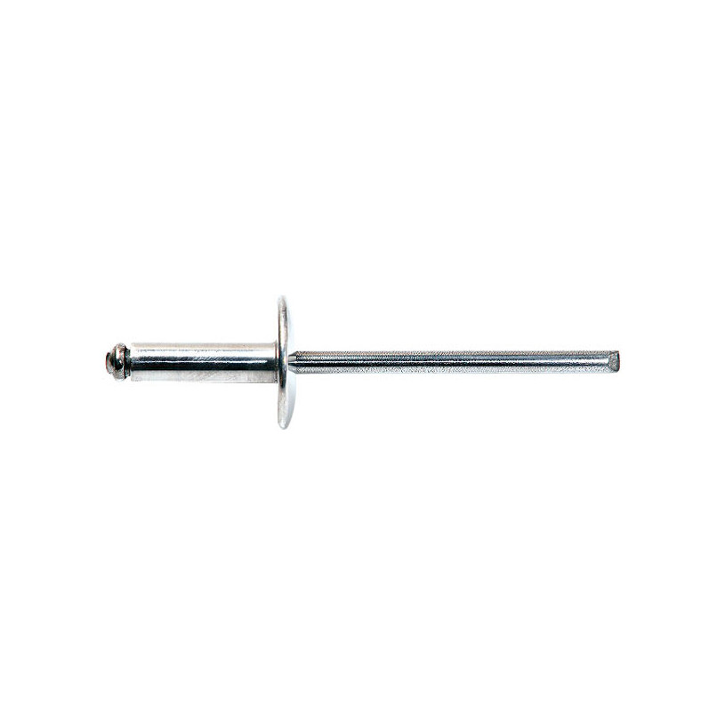 Boîte de 250 rivets tête large corps alu clou acier Ø 4,8 x 25 mm SCELL-IT RIVEAL48X24TL