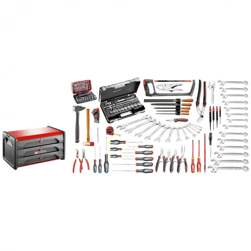 Séléction 147 outils cm.120a + boite outils-Facom BT203.M120A FACOM FBT203M120A