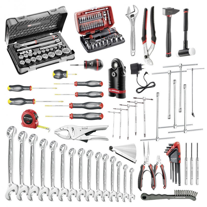 CP-MECA  Composition de 182 outils mécanique auto en 12 modules ABS -  Métiers et compositions