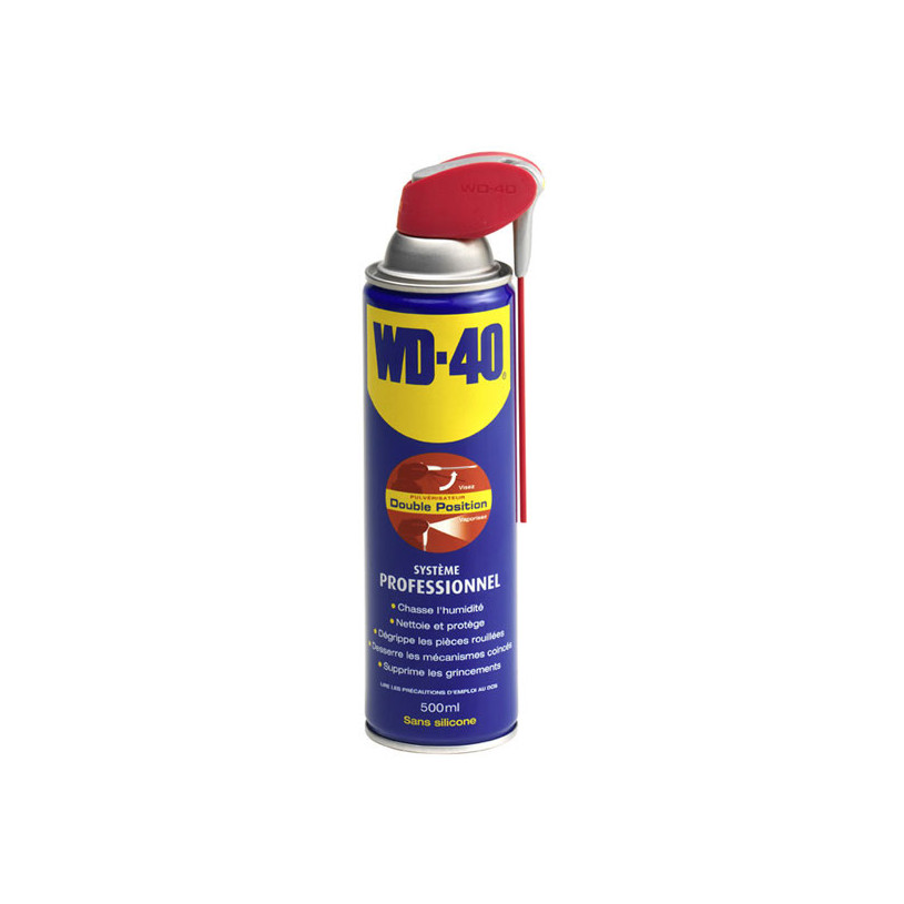 Aérosol dégrippant lubrifiant multifonctions - WD40 500 mL WD40 AEROWD40-500