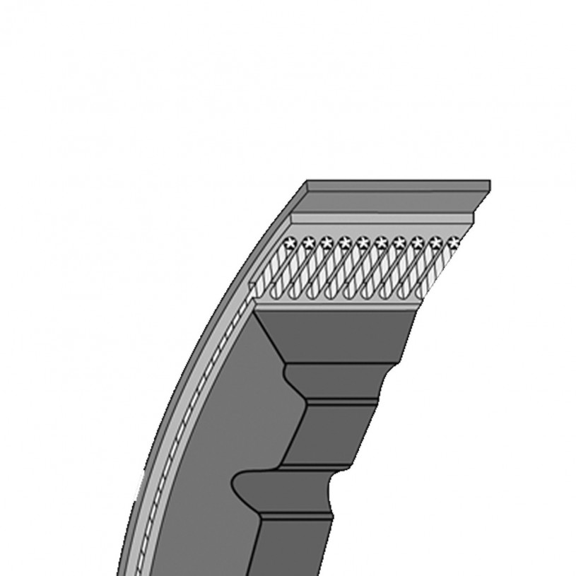 Courroie Trapézoïdale Etroite Crantée - Série XPA - 12,7MM XPA 630 - 630Ld/648La PREMIUM