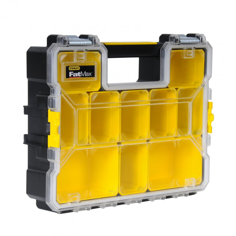 Boîte de Rangement ABS Etanche FATMAX® 10 Compartiments Amovibles - Ht : 106 MM STANLEY BOIT10CA44X35X10